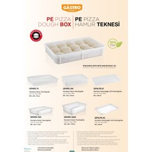 Gastroplast Küçük Boy Polipropilen 30X40X10 cm Ekmek,pide,lahmacun,pizza,kek,börek,hamur Teknesi ( Kapak Dahil 2li Set )