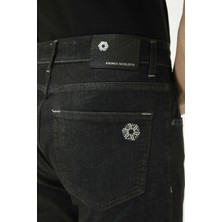Andrea Nicolotti Siyah Kot Pantolon J52-1 36