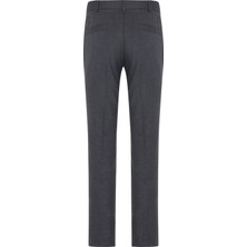Andrea Nicolotti Gri Flanel Lastikli Bağcıklı Pantolon 857-1 40