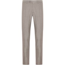 Andrea Nicolotti Bej Balık Sırtı Pantolon 880-1 50