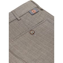 Andrea Nicolotti Bej Balık Sırtı Pantolon 880-1 46