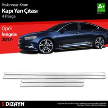 S-Dizayn Opel Insignia Krom Kapı Yan Çıtası 4 Prç 2017-2022