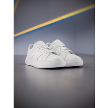 Hakiki Deri Beyaz Sneaker Erkek Spor AYAKKABI101-04