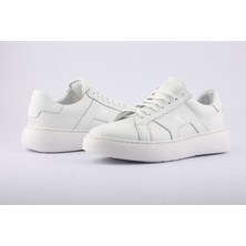 Hakiki Deri Beyaz Sneaker Erkek Spor AYAKKABI101-04
