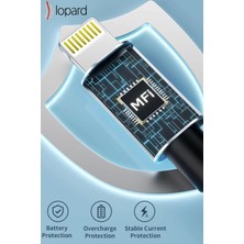 Lopard 100W 3in1 LED li Type-C Hızlı Şarj Data USB Kablosu Koruyucu Silikonlu Örgü Model