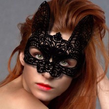 Xnews Siyah Dantel Kesim Balo Parti Maskesi 7 No