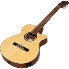 Valler VGX305 Naturel Cutaway İnce Kasa Perdesiz Elektro Gitar