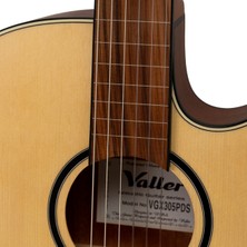 Valler VGX305 Naturel Cutaway İnce Kasa Perdesiz Elektro Gitar