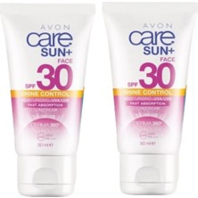 Avon  Care Sun+ Shine Güneş Kremi Spf30 50 ml. 2li