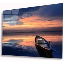 Marsilyan Teknoo- Deniz Günbatımı Cam Tablo 4mm Dayanıklı Temperli Cam