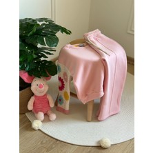Eflin Butik Açık Pembe Örgü Detaylı Eşofman Takımı