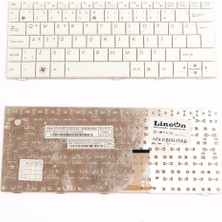 LineOn Asus Eeepc 1005HA Laptop Klavye Beyaz Türkçe