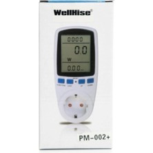 Wellhise PM002+ Wattmetre Enerji Ölçer 16A 3680W