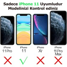 Edelfu Iphone 11 Için Şeffaf Arkası Sararmaz Sert Mika Yanları Mor Silikon Kılıflar