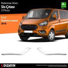 S-Dizayn Ford Tourneo Custom Krom Sis Çıtası 2 Prç 2018-2023