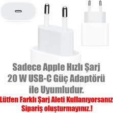 Edelfu Apple iPhone 18W/20W Uyumlu Şeffaf Şarj Kılıfı, Toparlayıcı, Kablo Koruyucu Set