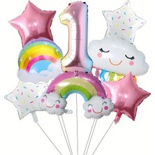 Düvenci Ticaret Gökkışağı Bulut Folyo Balon Yaş Set