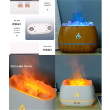 Mediterian Hava Nemlendirici Tuz Lambalı Tuz Hediyeli Humidifier 260 ml Salt Lamp Ultrasonik Gece Lambası