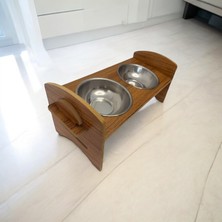 Moxo Creative Ahşap Kedi-Köpek Mama ve Su Kabı