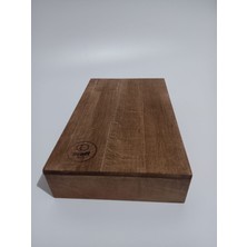 Proffart Ahşap Makyaj ,Banyo , Dolap Düzenleme Kutusu 25x15 Darkoak