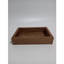 Proffart Ahşap Makyaj ,Banyo , Dolap Düzenleme Kutusu 25x15 Darkoak