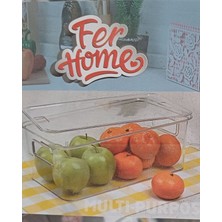 Fer Home 2 Adet  Kapaklı Organizer Kutu Dolap Düzenleyici Çok Amaçlı Kutu Kapaklı