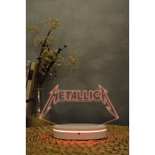 Yubi Design Metallica - 3 Boyutlu 16 Renk Dekoratif Gece Lambası 3d