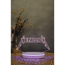 Yubi Design Metallica - 3 Boyutlu 16 Renk Dekoratif Gece Lambası 3d