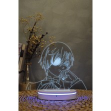 Yubi Design Ciel Phantomhive , Kuroshitsuji- 3 Boyutlu Dekoratif Gece Lambası 3d