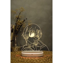 Yubi Design Ciel Phantomhive , Kuroshitsuji- 3 Boyutlu Dekoratif Gece Lambası 3d