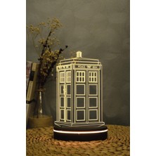 Yubi Design Tardis , Doctor Who 3 Boyutlu Dekoratif Gece Lambası 3d