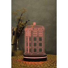 Yubi Design Tardis , Doctor Who 3 Boyutlu Dekoratif Gece Lambası 3d