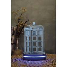 Yubi Design Tardis , Doctor Who 3 Boyutlu Dekoratif Gece Lambası 3d