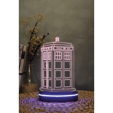 Yubi Design Tardis , Doctor Who 3 Boyutlu Dekoratif Gece Lambası 3d