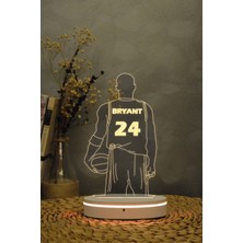 Yubi Design Kobe Bryant - 3 Boyutlu 16 Renk Dekoratif Gece Lambası 3d