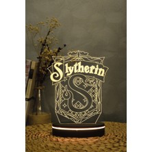 Yubi Design Slytherin , Harry Potter - 3 Boyutlu 16 Renk Dekoratif Gece Lambası 3d