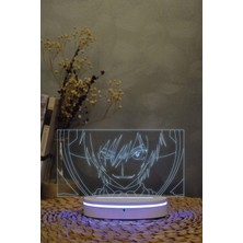 Yubi Design Lelouch Lamperouge - Code Geass - 3 Boyutlu 16 Renk Dekoratif Gece Lambası 3d