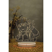 Yubi Design Minato Uzumaki , Naruto - 3 Boyutlu 16 Renk Dekoratif Gece Lambası 3d