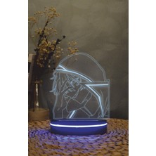 Yubi Design Cid Kagenou , The Eminence In Shadow - 3 Boyutlu Led Lamba 16 Renk Dekoratif Anime Gece Lambası 3d