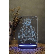 Yubi Design Sanji , One Piece - 3 Boyutlu 16 Renk Dekoratif Gece Lambası 3d