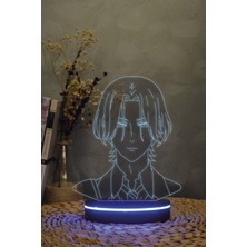 Yubi Design Langa Hasegava , Sk8 The Infinity - 3 Boyutlu 16 Renk Dekoratif Gece Lambası 3d