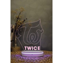 Yubi Design Twice - 3 Boyutlu 16 Renk Dekoratif Gece Lambası 3d