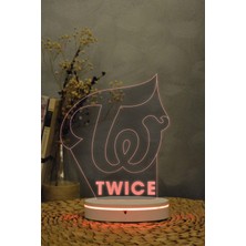 Yubi Design Twice - 3 Boyutlu 16 Renk Dekoratif Gece Lambası 3d