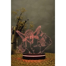 Yubi Design Tengen Uzui Demon Slayer 3 Boyutlu Dekoratif Gece Lambası 3d