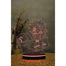 Yubi Design Sanemi Shinazugawa, Demon Slayer - 3 Boyutlu 16 Renk Dekoratif Gece Lambası 3d