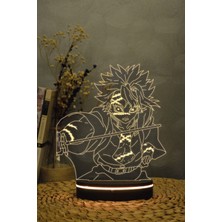 Yubi Design Sanemi Shinazugawa, Demon Slayer - 3 Boyutlu 16 Renk Dekoratif Gece Lambası 3d