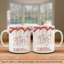Asilmeydan Yeni Yıl 2019 - Mutlu Yıllar Tasarım Kupa Bardak - Arkadaş ve Sevdiklerinize Hediyelik