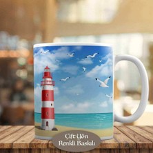Asilmeydan Deniz Feneri İllüstrasyon Kupa Bardak Hediyelik-1284-11467