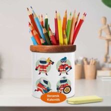 Şampiyonluk Motorcu Ahşap Seramik Kalemlik - 2147883928