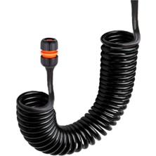 Plasyay Spiral Yıkama Sulama Hortumu Ekleme Uzatma Hortum Seti Siyah Incisetler